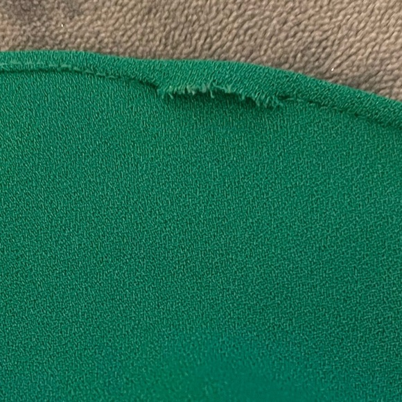 Zara Women’s Green Mini Dress with Ruffle Sleeves - Picture 11 of 11